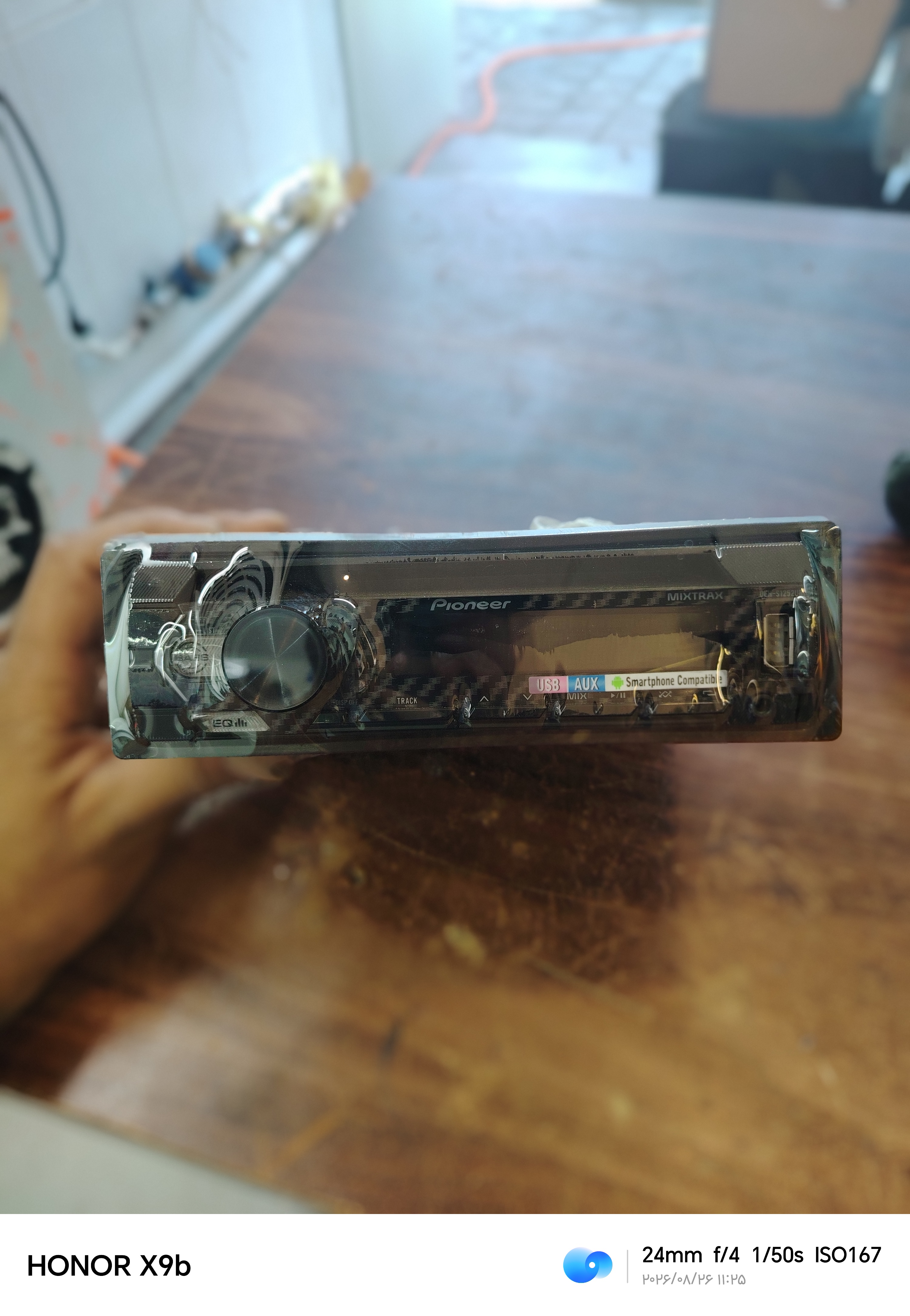 ضبط پایونیر deh.s1252ub استوک به همراه ماژول بلوتوث